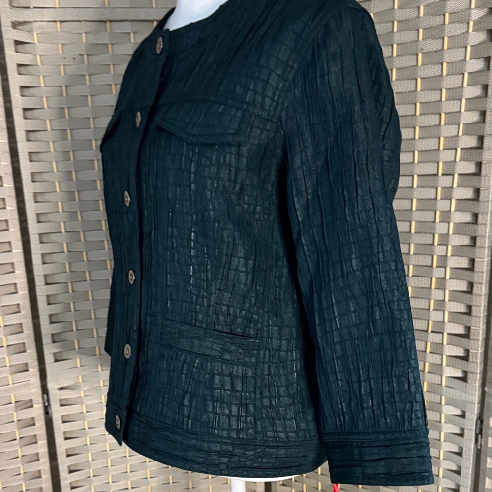 Ruby Rd. Dark Teal Utility Jacket - image 3